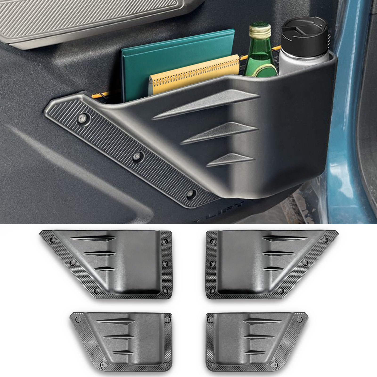 Amazon.com: NeaLia Ford Bronco Door Storage Pockets, Front & Rear